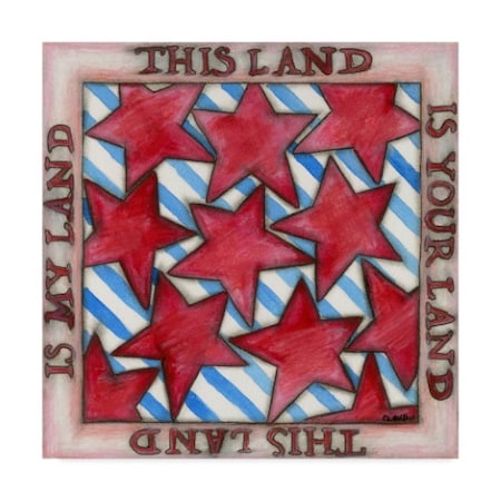 Claudia Interrante 'This Land Square' Canvas Art,14x14